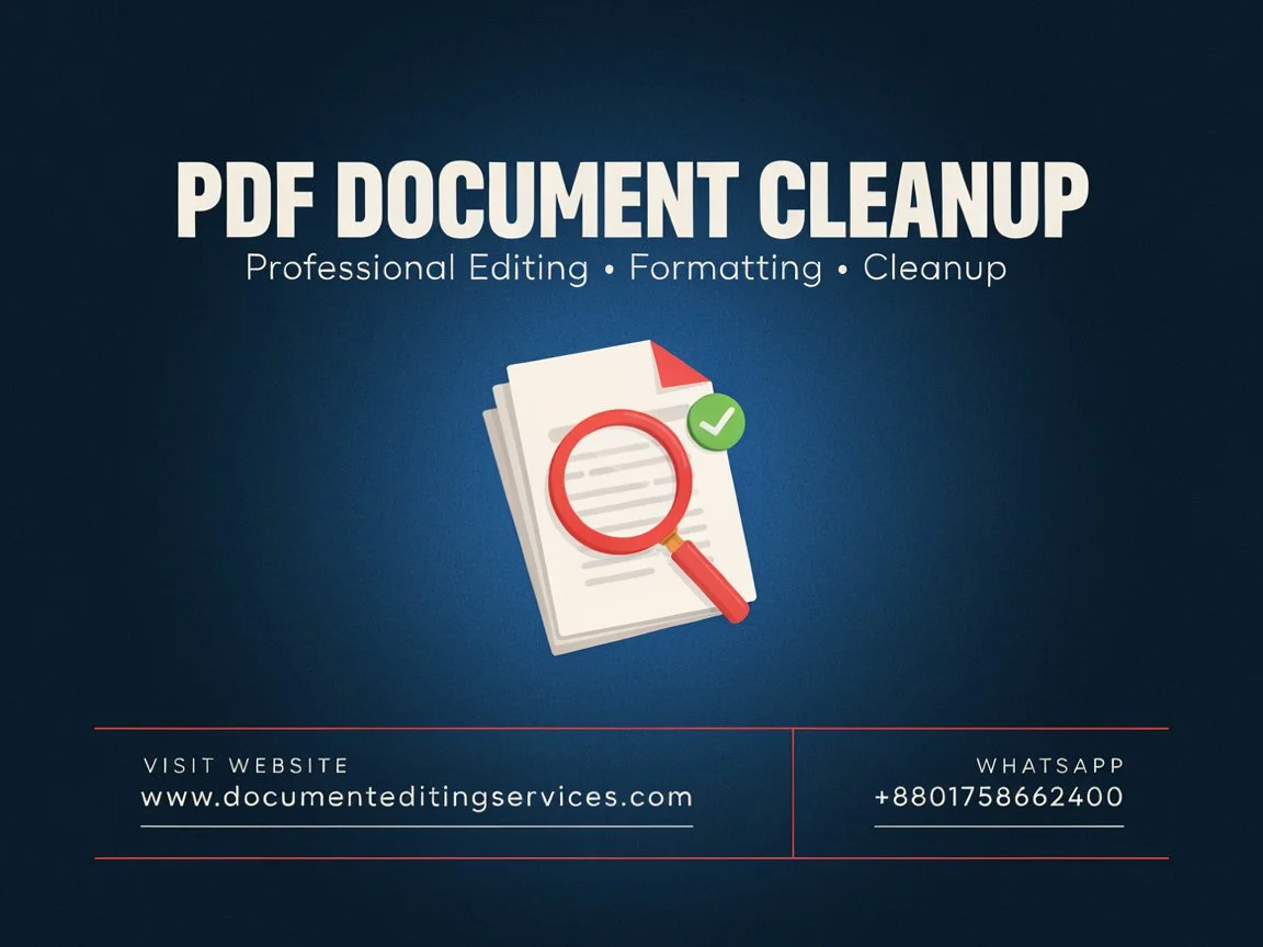 If your PDF looks inconsistent or difficult to read, document cleanup can help improve its overall presentation. Depending on the file