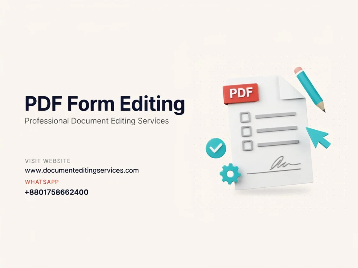 PDF forms may require changes to their fields, labels or general layout. Our PDF form editing assistance can