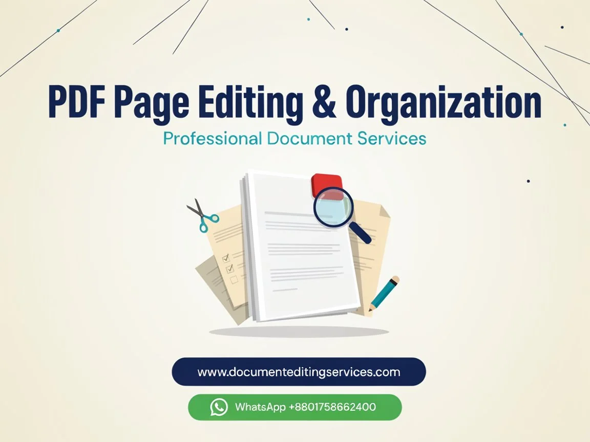 A PDF may need page-level changes to improve its structure or make the document easier to navigate. Depending on the file and your requirements