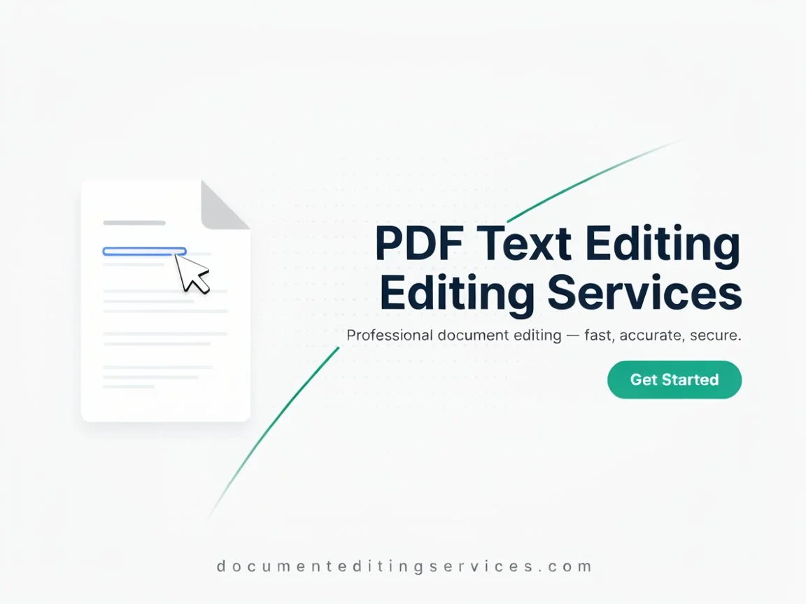 Need to correct or update text in an existing PDF document? Our PDF text editing services help you make specific content changes while preserving the surrounding layout wherever possible.