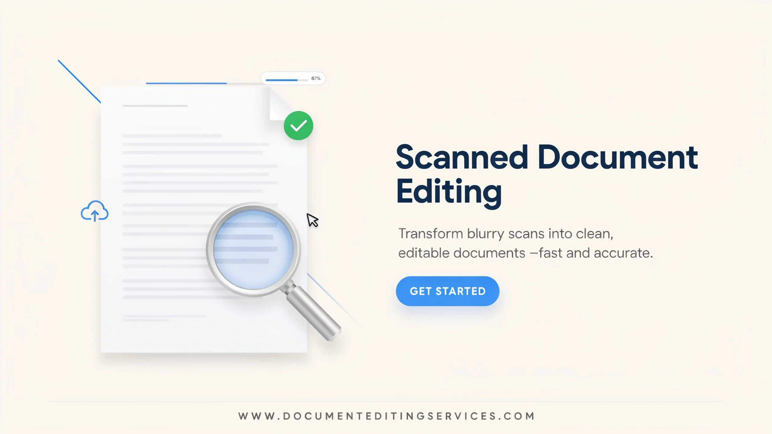 Need changes made to a scanned document? We can help edit, clean, correct and recreate scanned documents according to your requirements.