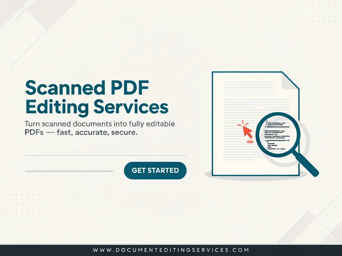 Scanned PDFs often contain images of pages rather than directly editable text. This can make ordinary text editing difficult. We provide scanned PDF editing assistance based on the quality and structure of the original file.
